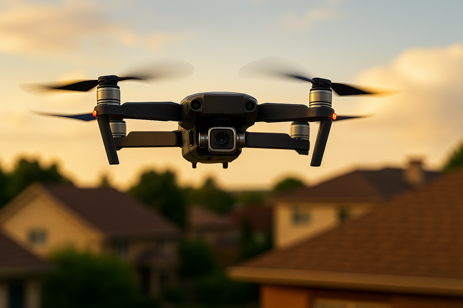 Professional drone flying over property in Minnesota